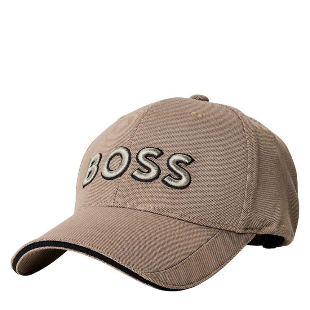 Boss Mens Embroidered Logo Baseball Cap / Brown